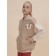 Jacket for girls, height 104 cm, sandy color