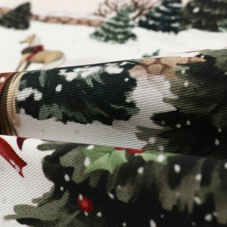 New Year. Driving Ethel "Happy Holyidays" 40x149 cm, 100% cotton, sarzha 190 g/m2-2