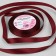 Satin tape, 12 mm × 23 ± 1 m, color ripe cherry