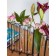 Flower glass holder, 32 × 5.5 × 21.5 cm, transparent color