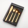 Set of cutting devices made of stainless steel Magistro Aqua, 4 objects, bronze color