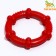 Ring of a relief of thermoplastic rubber, does not sink, 9.5 cm, red