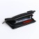 Women's wallet with lightning, black color