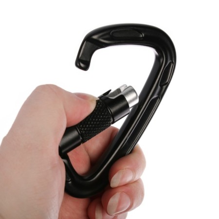 Carabiner with a bayonet cloth, 10x6 cm, 22 KN, mix-1