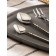 A set of cutlery of stainless steel Magistro Ocean, 4 objects, silver color
