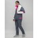Ski suit female, size 42, white color