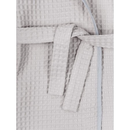 Халат детский с капюшоном Amarobaby Waffle, рост 98-104 см, цвет серый-10