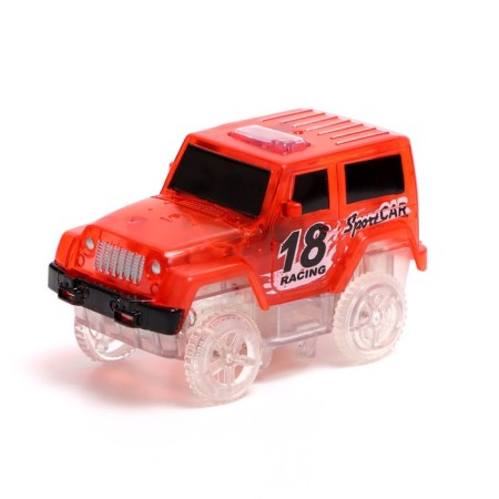 The Flash Track Auto Track, with 2 cars, 638 cm, works from batteries-7