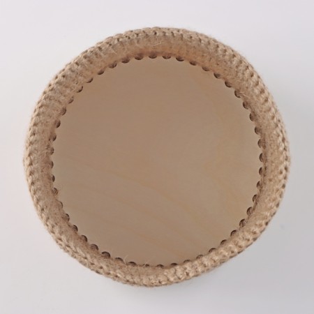 Basket with a lid, 20 x 16 cm, jute-4