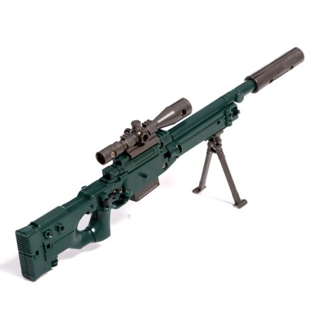Sniper Rifle robot transforms, with metal elements-5