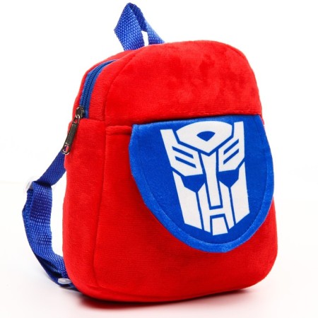 Blush backpack on a zipper, with a pocket, 19 x 22 cm "Optimus Prime", transformers-4