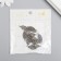 Decor for creativity Metal "Sheet" silver 2.7x1.1 cm