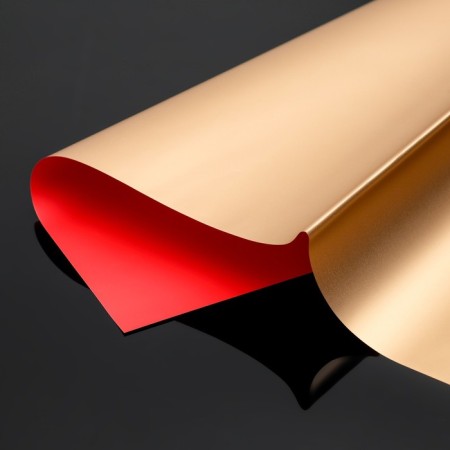 Matte two -way film 58 x 58 ± 5% cm, red, gold-1