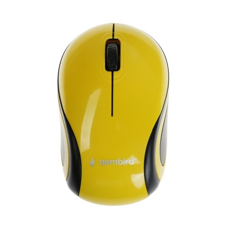 Mouse Gembird MusW-615, wireless, optical, 1200 dpi, 1xaaa, USB, yellow-2