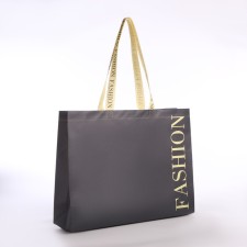 Bag without fastening, gray color
