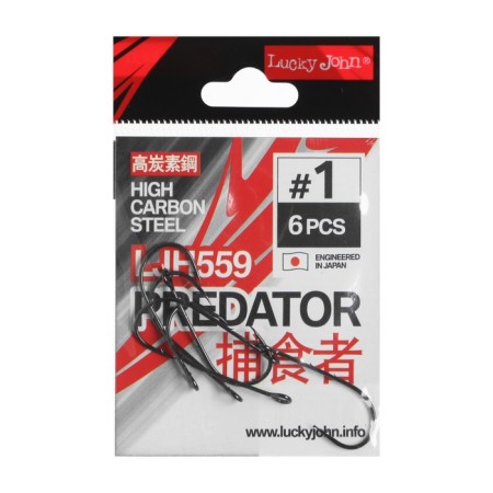 Hooks Lucky John, series LJH, No. 01, 6 pcs.