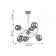 Rimula chandelier, 6x40W E14, chromium color