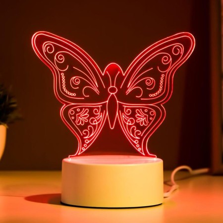 Light "Butterfly" Led RGB from the network 9.5x15x16cm Risalux