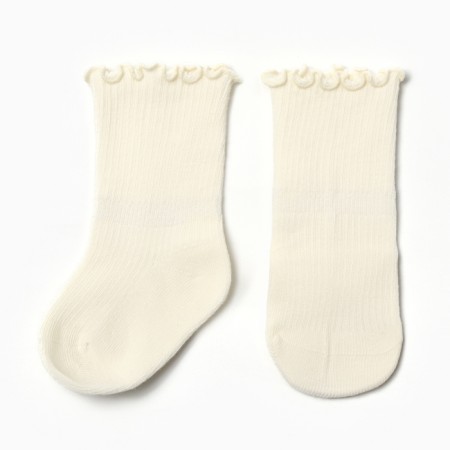 Children's socks minku, milk color, 7-10 cm