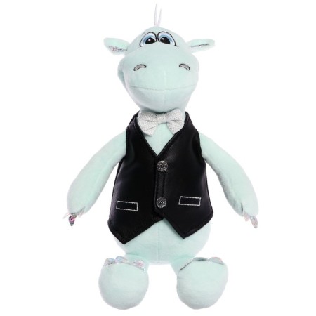 Soft toy "Dragon diesel in a vest", 25 cm, mint color