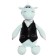 Soft toy "Dragon diesel in a vest", 25 cm, mint color
