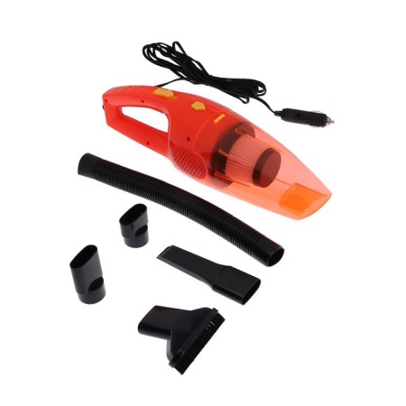 Vacuum cleaner car Cartage, 5 nozzles, 140 watts, 12 V, orange-1