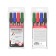 A set of permanent markers 4 colors, 0.8-2.2 mm, Erichkrause P-200, alcohol-based ink, mix