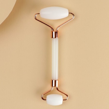 Set: The roller massager and the scraper of Guasha is "young and beautiful", calcite-4