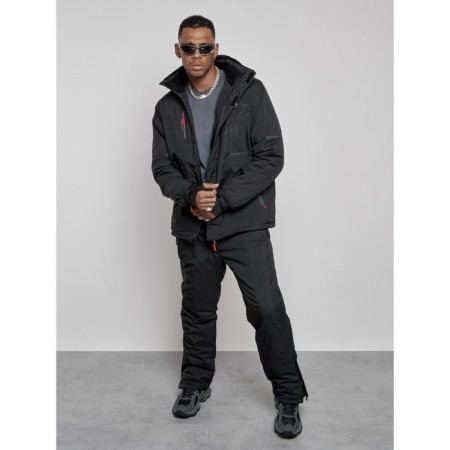Male winter ski costume, size 48, black color-13