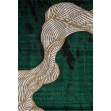 Rectangular carpet Karmen Hali Omega, size 80x150 cm, color Green/Green