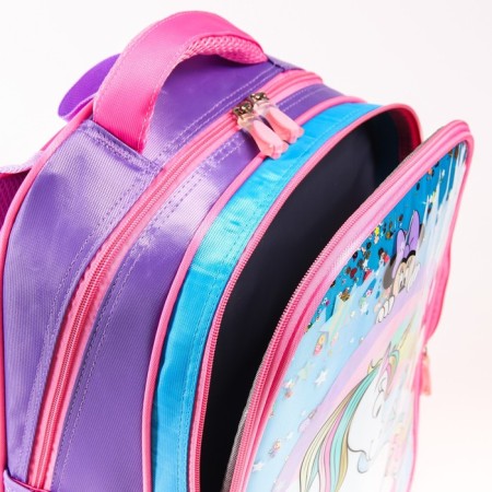 School backpack, 39 cm x 30 cm x 14 cm "mouse", Minnie and unicorn-4