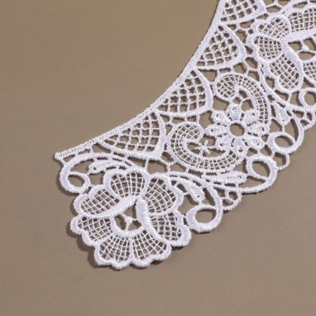 Collar sewing, guipyur, 22 × 5.5 cm, white color-3