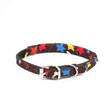 A collar with a scarf "Bright Life", 32 x 1 cm, brown-2