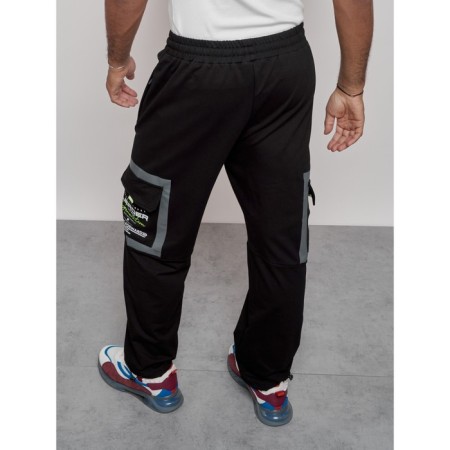 Sports male trousers, size 56, black color-18