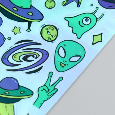 Holographic stickers (stickers) "Cosmos" 10x15 cm, 5-206-1