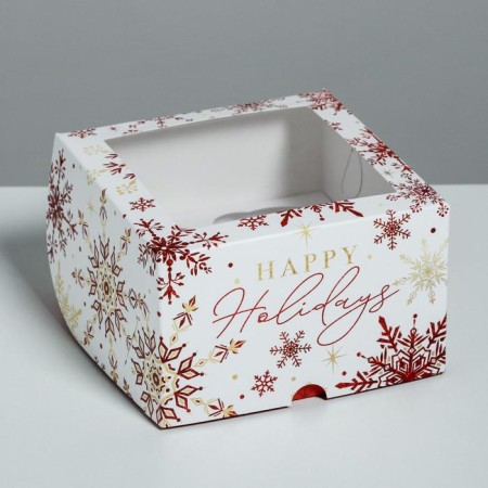 LET IT SNOW cupcakes, 16 x 16 x 10 cm, New Year-1