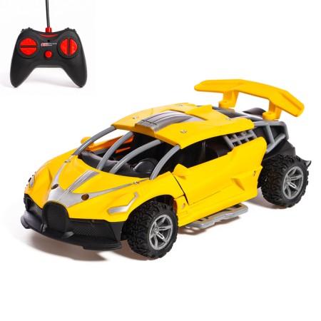 Radio -controlled machine "Racing", works from batteries, doors, light effects, and mixing are opened-11