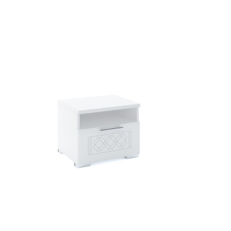 Tiffany bedside table 380x450x365 white texture