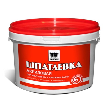 Acrylic putty, universal "brigade" 5kg