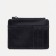 Cardholder with a section for coins, Textura, black color