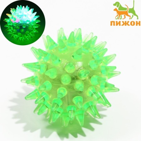Ball luminous mini for cats, tpr, 3.5 cm, green