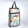 Folding bag on Velcro, 2 wheels, colorful color