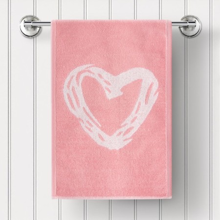 Trick Tensor Guten Morgen Hearts Pink, 450 grams, size 70x130 cm, pink color-2