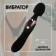 Vibrator bilateral oki-hips, 14 modes, 22 × 4 cm, Soft silicone, black