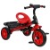 Three -haired bicycle "Vivat 3 ray", red color