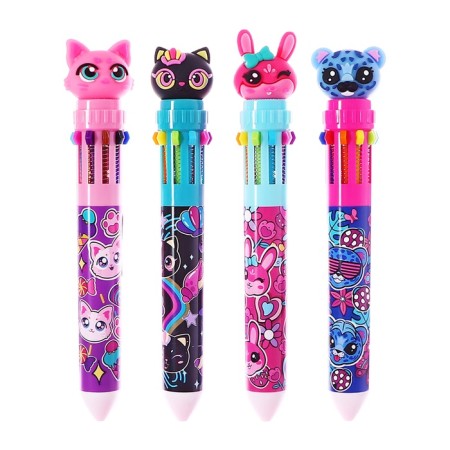 Automatic ballpoint handle, 10 color, barcode on a piece, mix cat-1