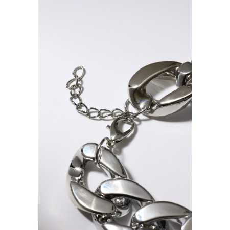 Bracelet Metal "Chain" City, color silver, 18 cm-1