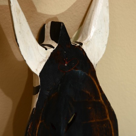 Mask "Zebra" Albezia 55 cm-3
