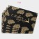 New Year's napkins on the table "New Year", 4 pcs, serving, 45 × 30 cm, black color