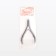Manicure nippers for cuticle, double spring, 9.5 cm, blade length - 10 mm, on the blist, silver color